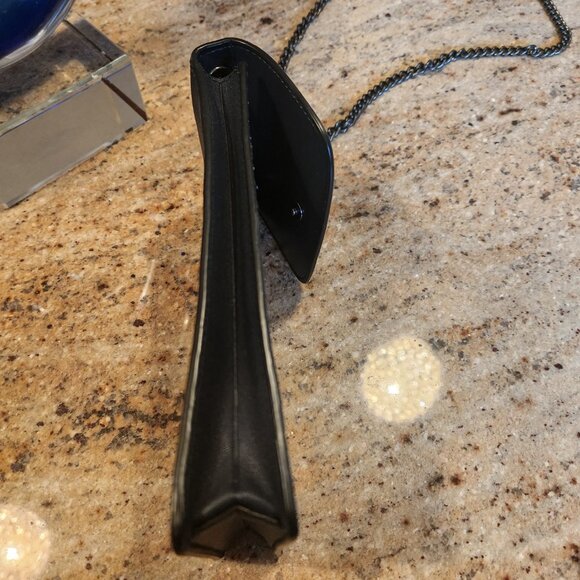 Coach North/South Phone Crossbody Rainbow Navy Blue Glitter Limited Edition - Picture 13 of 16